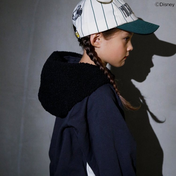 80-140size [即納]    ディズニーキャラクター/フードボアパーカー(BREEZE)