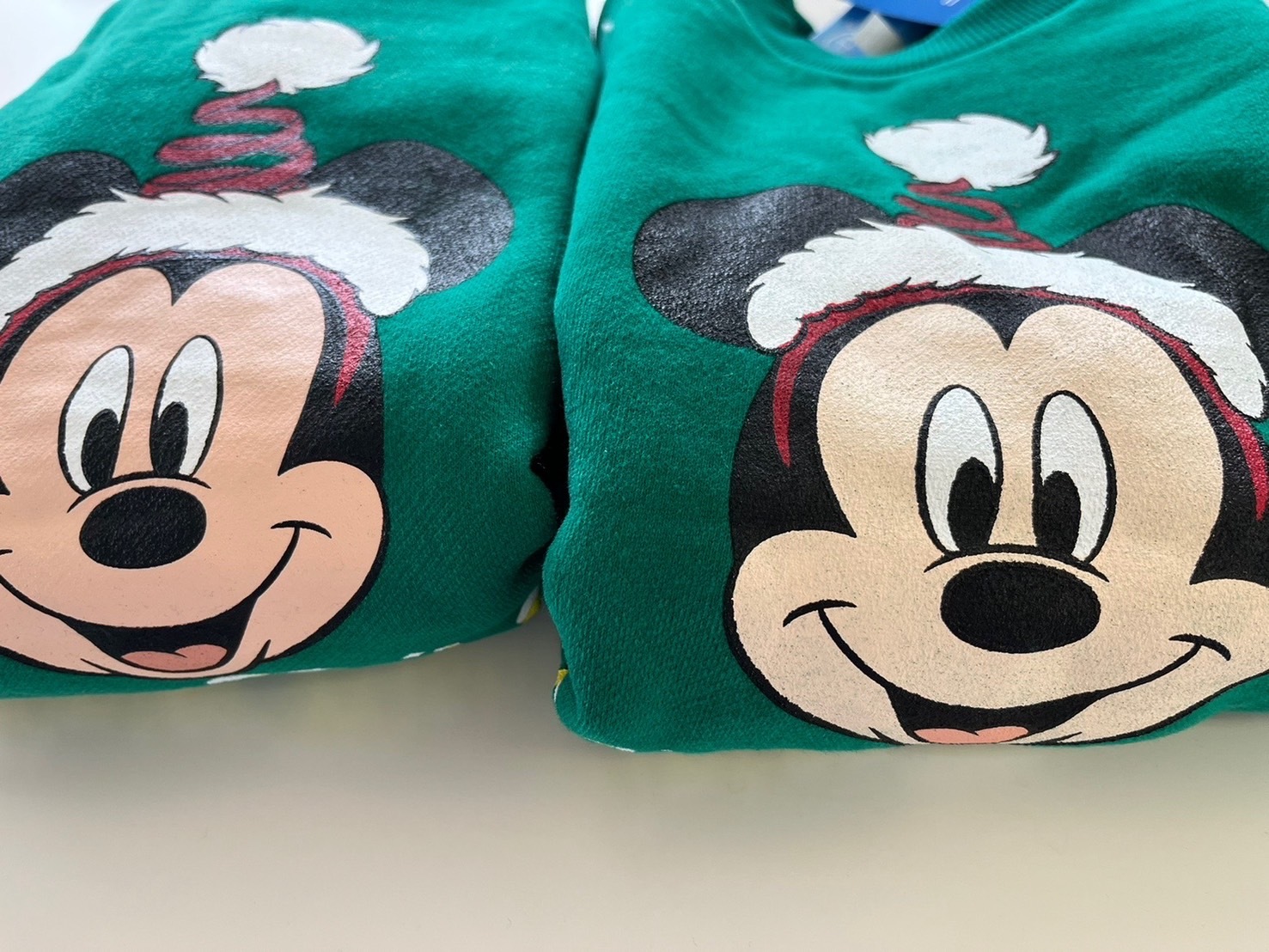 ＜アウトレット＞90-150size[即納] Mickey Santa mtm 裏起毛 (heart baby)