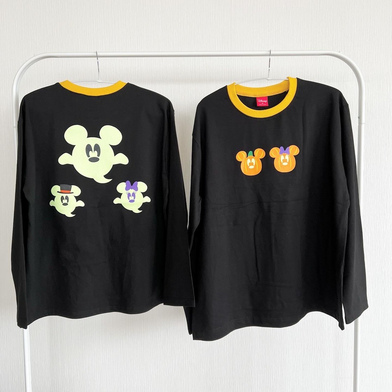 90－140.大人S.M.Lsize[即納]    光る！ハロウィン長袖Tシャツ  (mes favoris original )