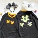 90－140.大人S.M.Lsize[即納]    光る！ハロウィン長袖Tシャツ  (mes favoris original )