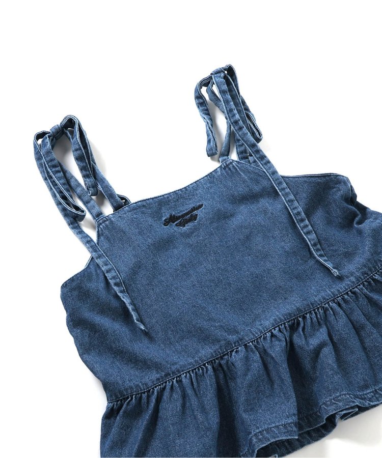 125-165 size [即納]   オールインワン風りぼんセットアップ    (ALGY)
