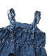 125-165 size [即納]   オールインワン風りぼんセットアップ    (ALGY)