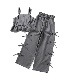 125-165 size [即納]   オールインワン風りぼんセットアップ    (ALGY)