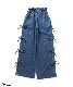 125-165 size [即納]   オールインワン風りぼんセットアップ    (ALGY)