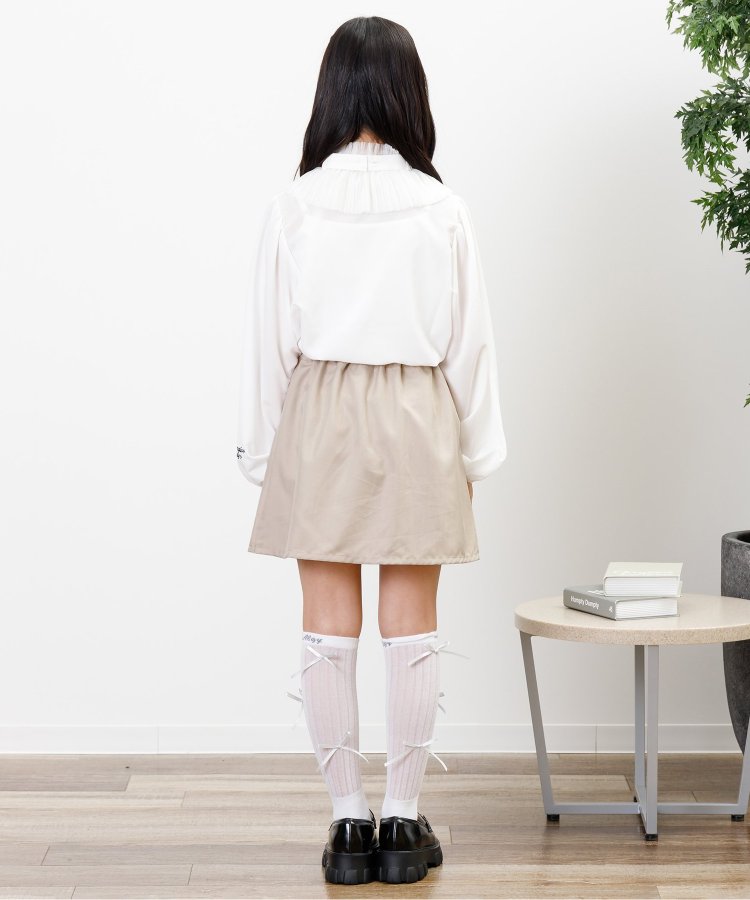 125-165 size [即納]    りぼんプリーツスカパン   (ALGY)