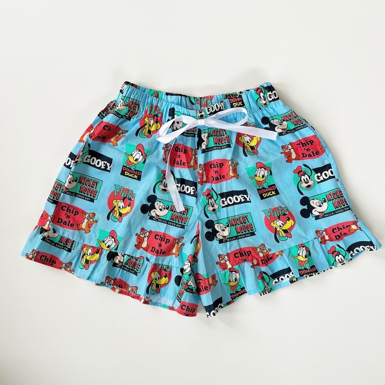 大人size[即納]  Mickeyfriends Boy‘sキャラクター総柄ショートパンツ