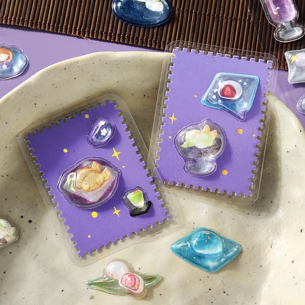 週末セール> 「きゅるるんシール vol.2」全8種類【ビージーエム】立体