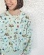 大人size[即納]    チップとデール総柄　裏毛トレーナー