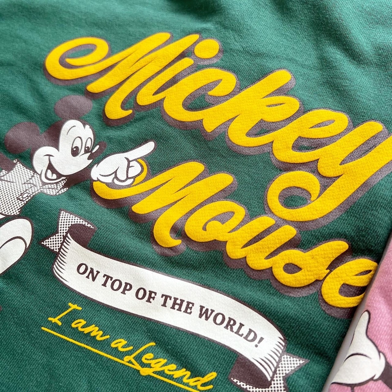 大人size[即納]  モノクロミッキー　裏毛トレーナー