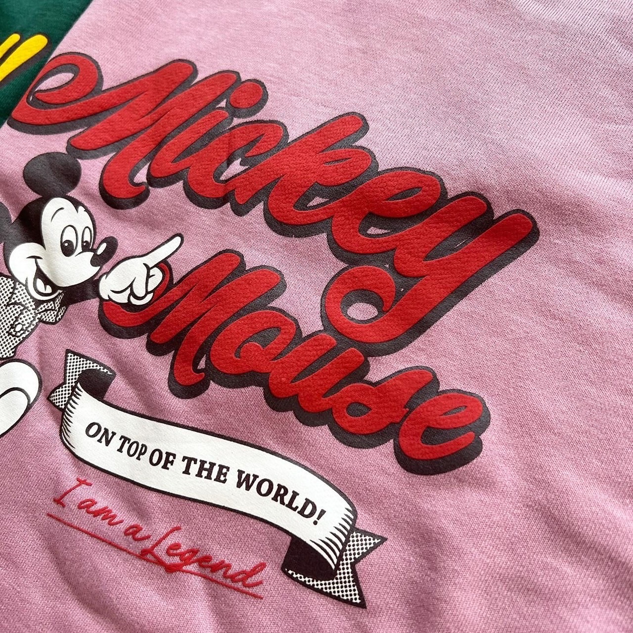 大人size[即納]  モノクロミッキー　裏毛トレーナー