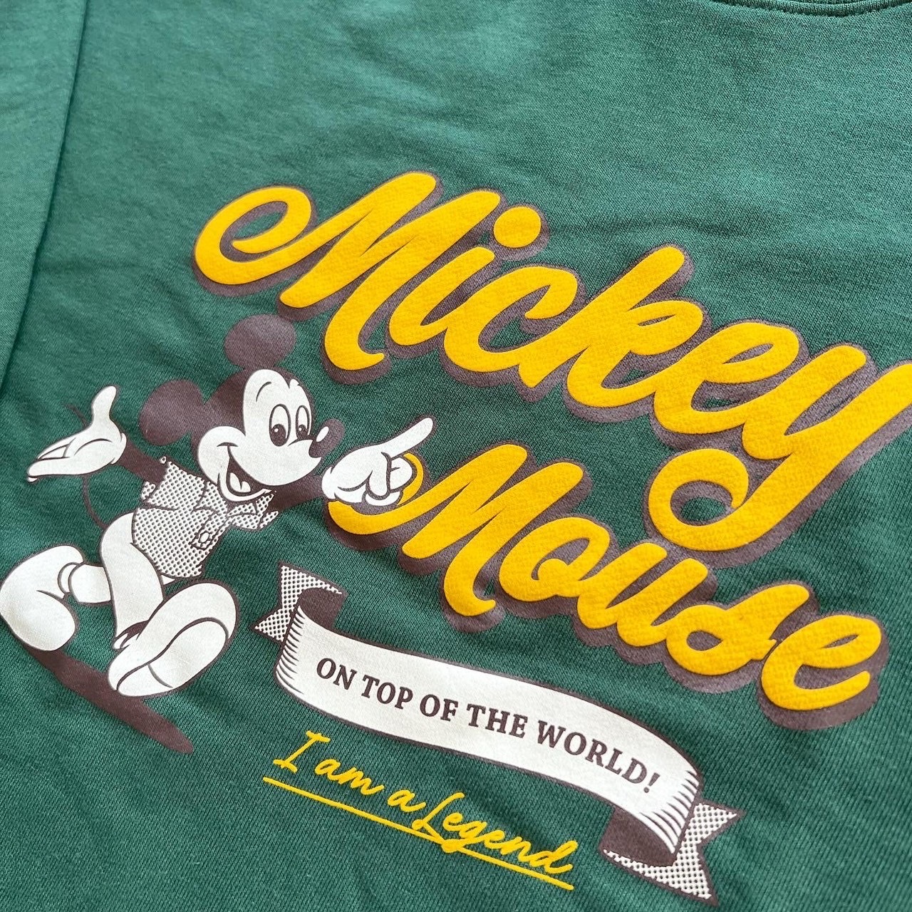 大人size[即納]  モノクロミッキー　裏毛トレーナー