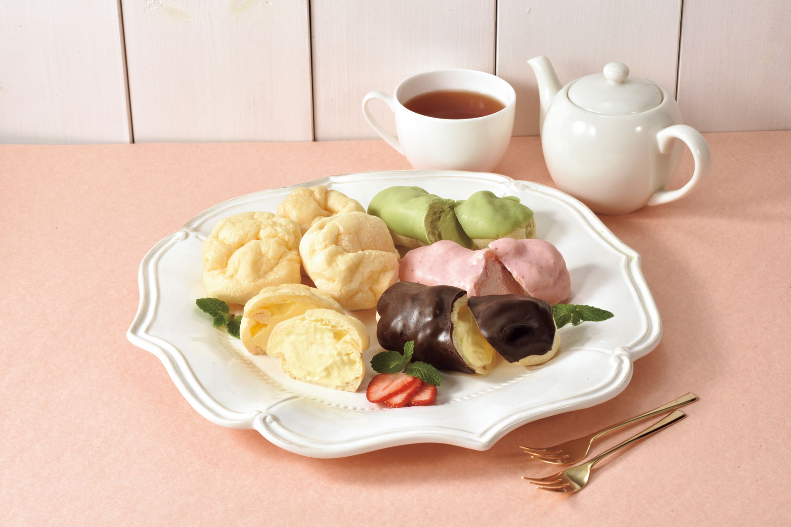 末廣軒]もち×もちシュークリーム＆エクレアセット | スイーツ