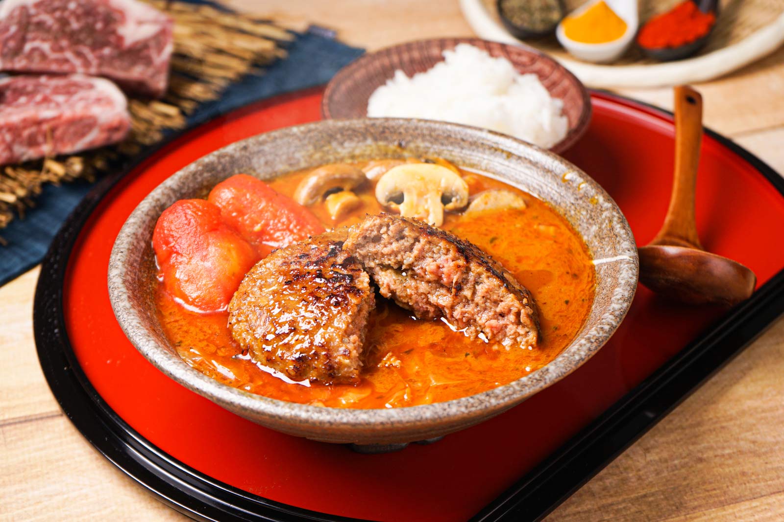 【店舗人気No1!】宗谷岬直送おくしばーぐスープカレー