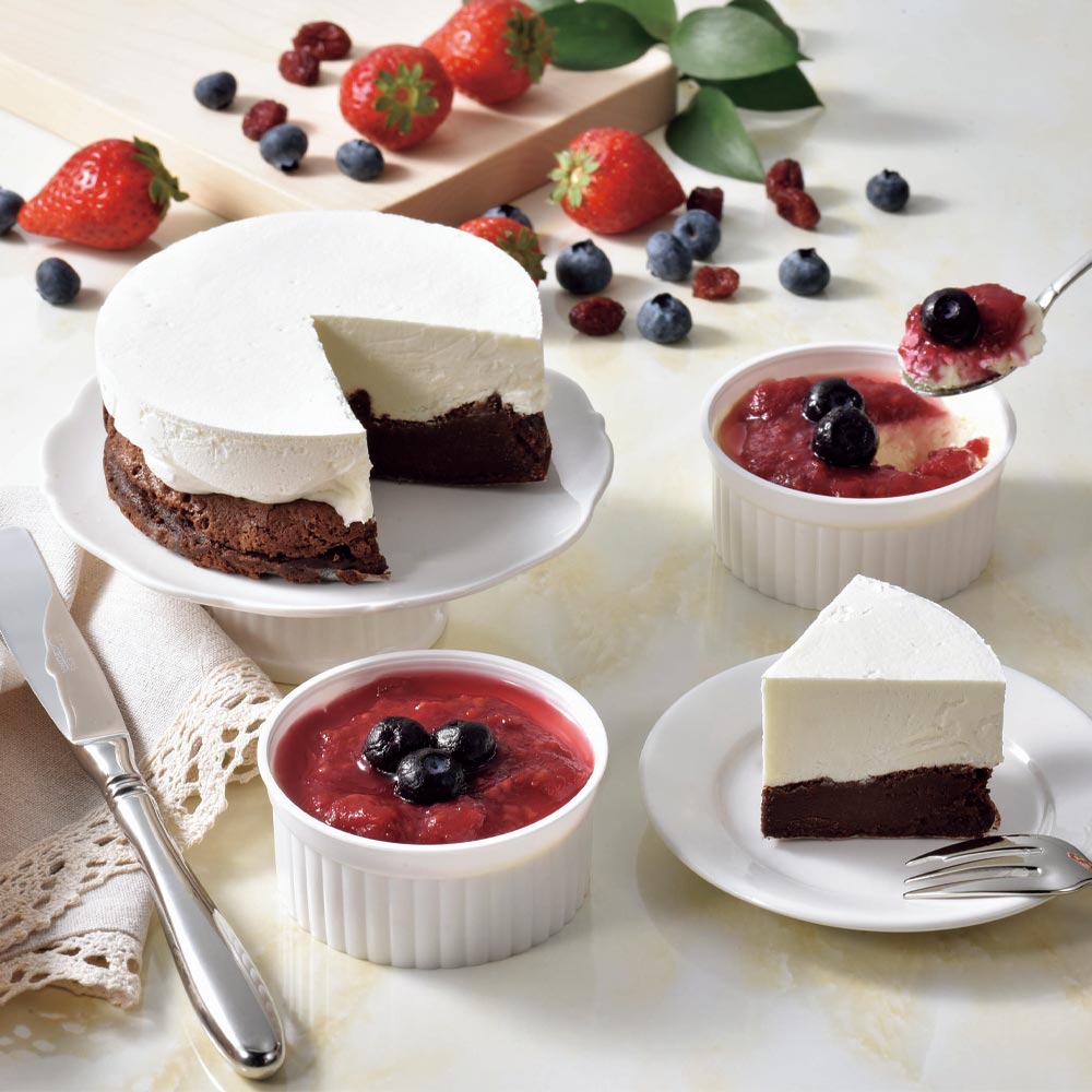 [岩瀬牧場]王様のショコラ＆ベリーレアチーズセット