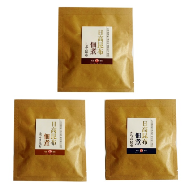 【全国一律送料550円】化学調味料不使用 日高昆布佃煮3種セット×2(計6個入り)各70g