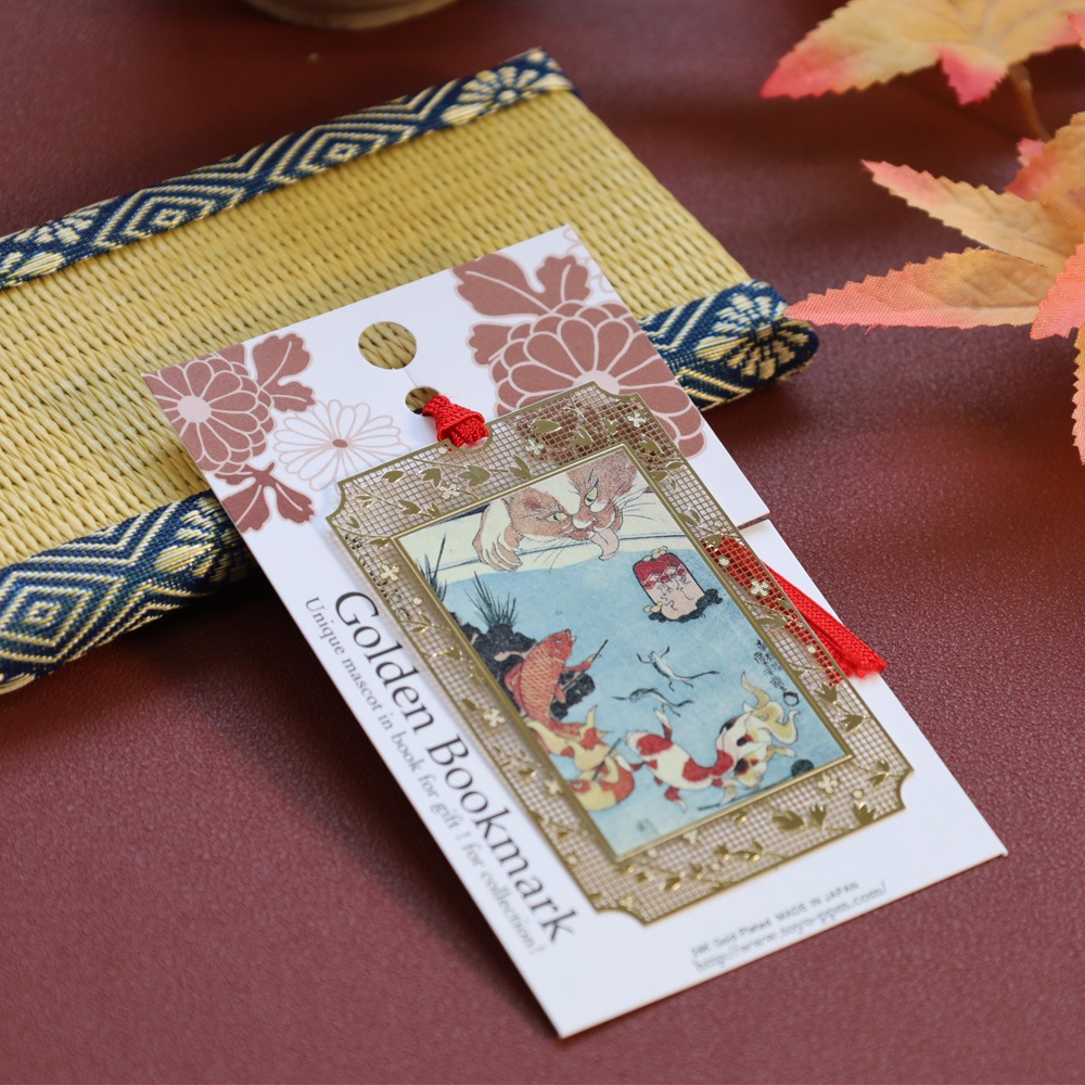 浮世絵ブックマーク 金魚づくしの百ものがたり(UK012) | 浮世絵