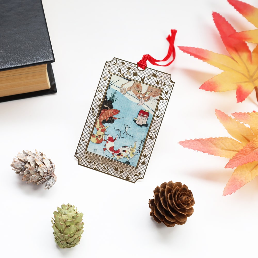 浮世絵ブックマーク 金魚づくしの百ものがたり(UK012) | 浮世絵