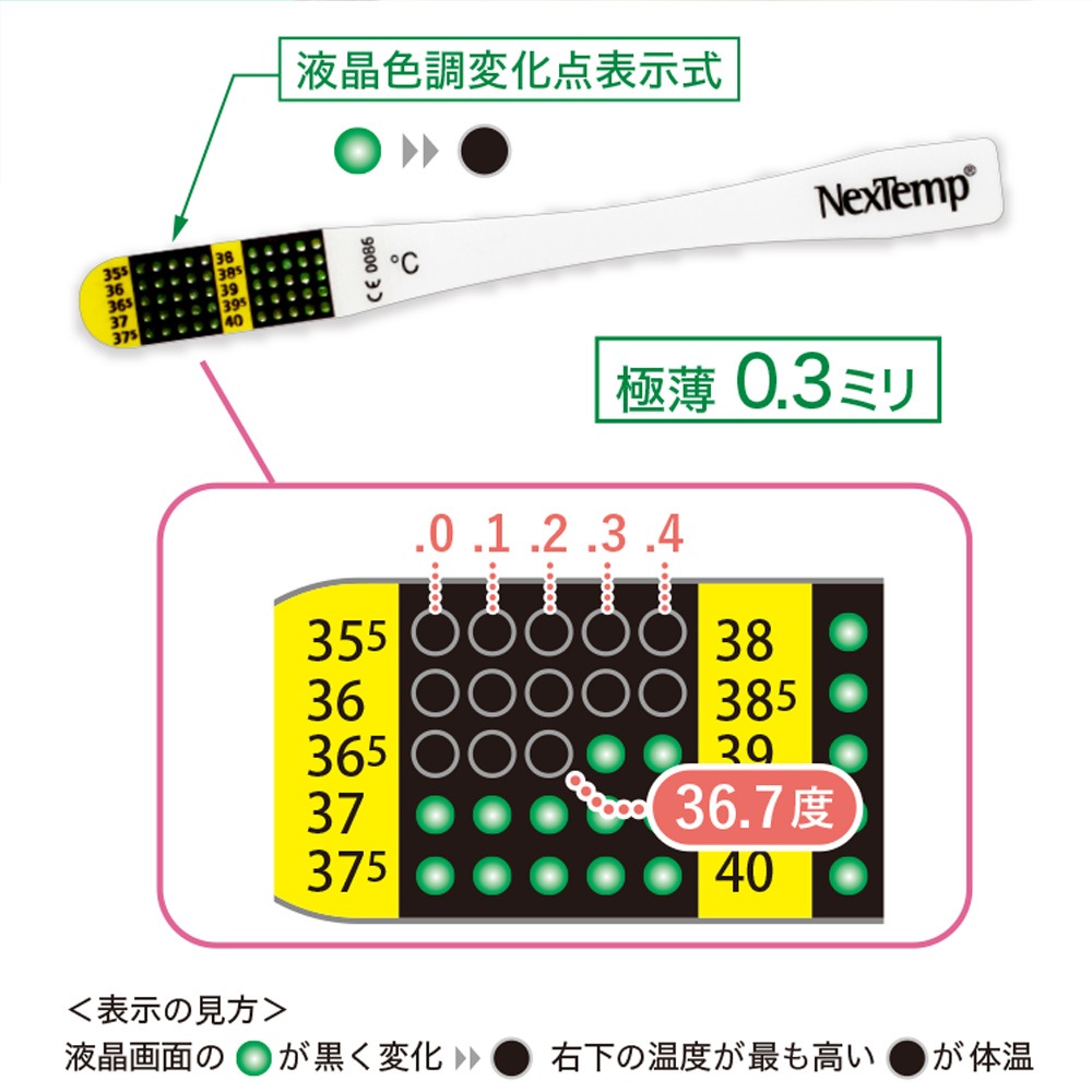液晶体温計フラットミニ