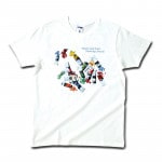 アートTシャツ オフホワイト 【カラフルな絵の具】