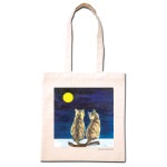 倉敷帆布のトートバッグ 【月あかりに想う】