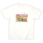 アートTシャツ オフホワイト 【レストランの玄関（上田・長野）】