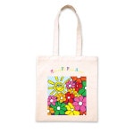 倉敷帆布のトートバッグ 【花と太陽】
