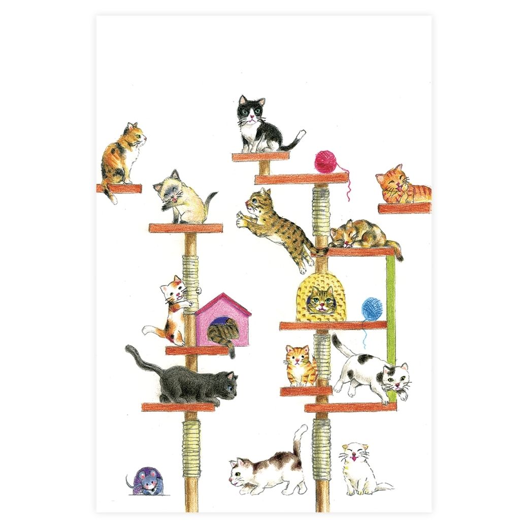【猫好きのためのアート絵葉書】 絵葉書コレクション 「猫のいる日々」 6枚セット №142