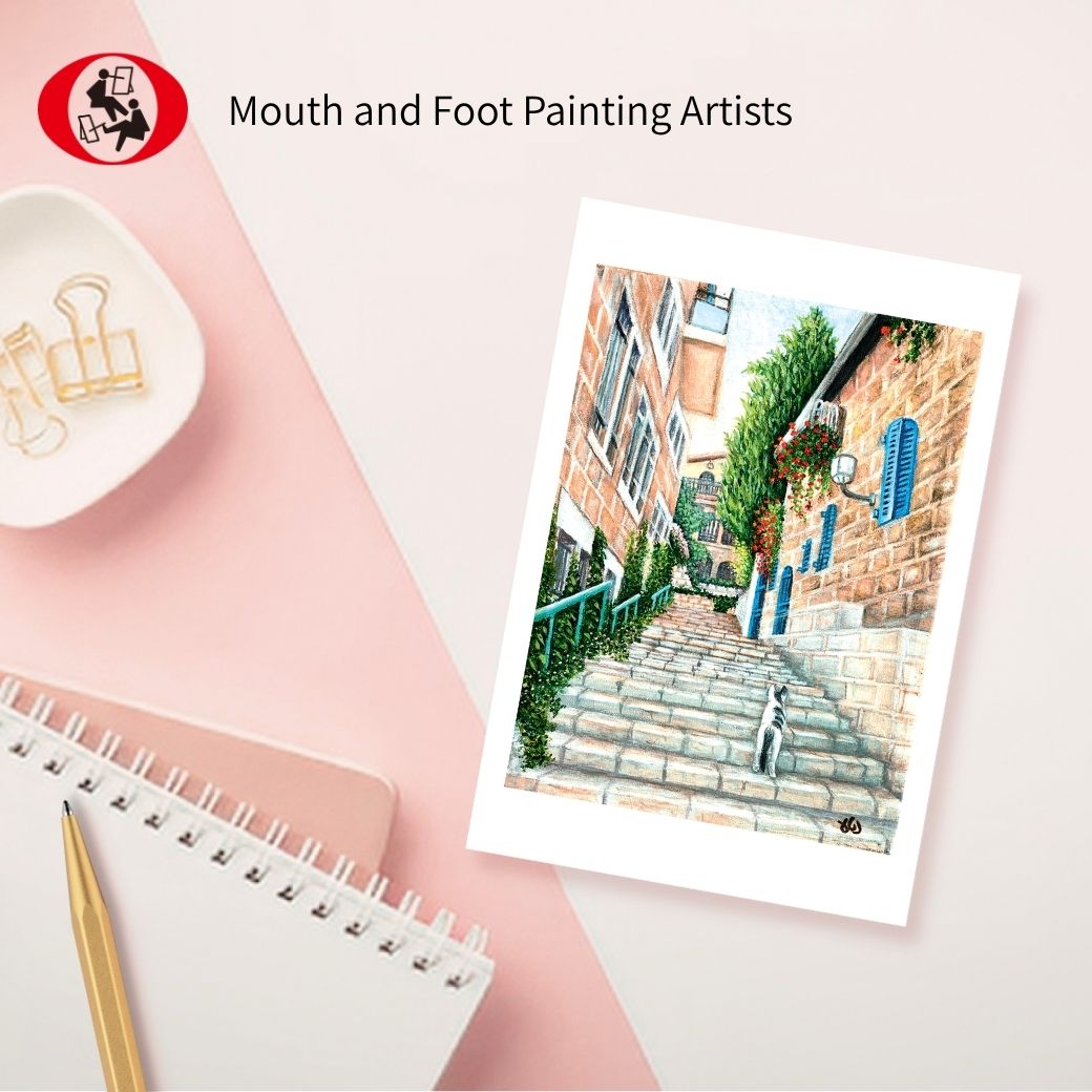 【猫好きのためのアート絵葉書】 絵葉書コレクション 「猫のいる日々」 6枚セット №142