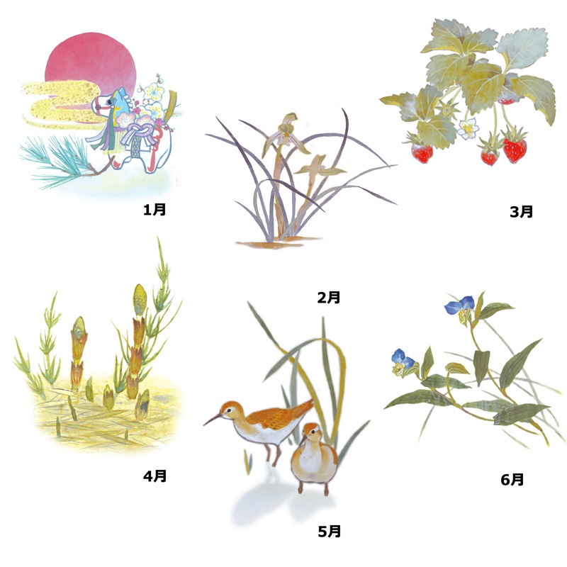 和ごよみ 【南 正文が描いた四季折々の花や風物】 №392