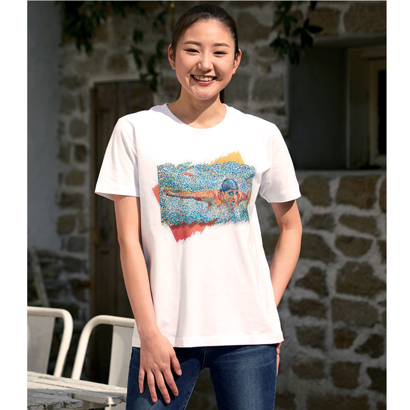 アートTシャツ ホワイト 【Victory!】の作品情報｜口と足で描く芸術家