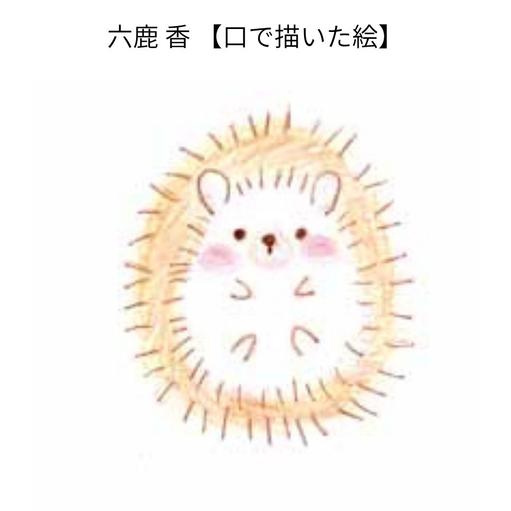 アート靴下】口と足で描いた絵 くつ下｜ハリネズミ・ネコ 2デザインの