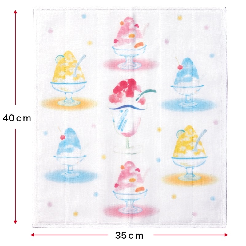 かや生地ふきん 【かき氷】 №737