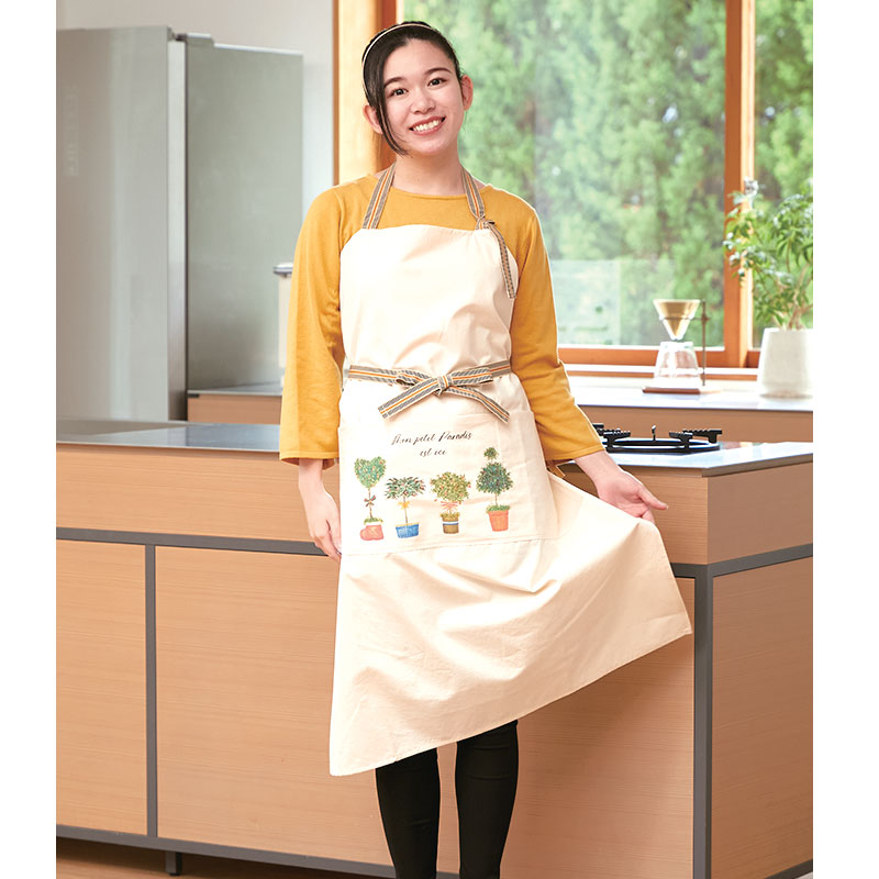 エプロン 【ポップな植木鉢】 №382 【タケヤリとのコラボグッズ】の