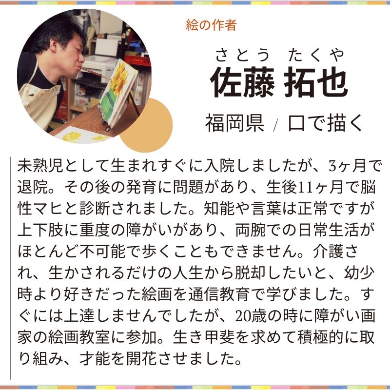 絵葉書 【雪山に咲くひまわり】 №293