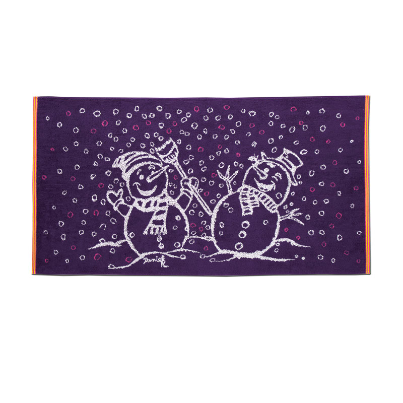 バスタオル 「楽しいスノーマン」 №466 【今治のタオル】