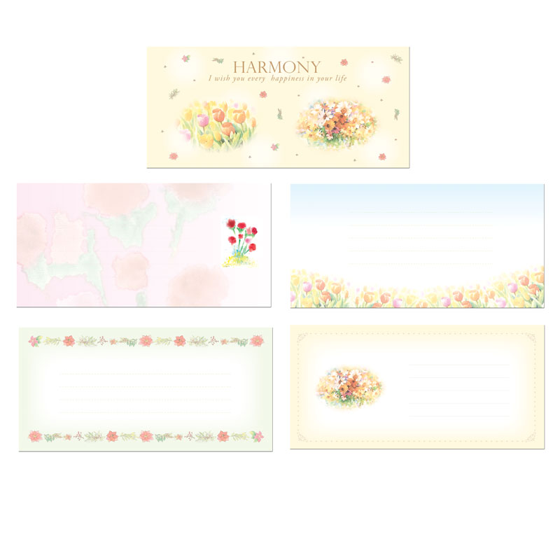 いっぴつせん 【洋花 横型】 №530