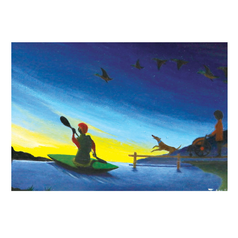 絵葉書 【カヌー2020】 №697