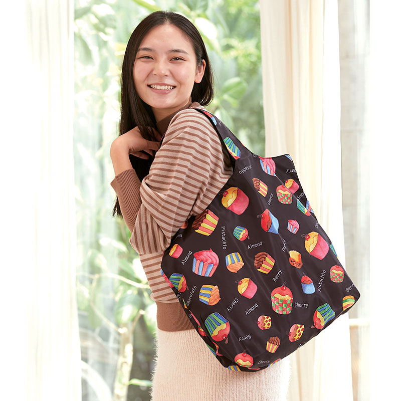 【カップケーキおでかけ3点セット】＼ 新生活応援フェア 980円off 数量限定 ／ エコバッグ タオルハンカチ スライダーポーチ セット