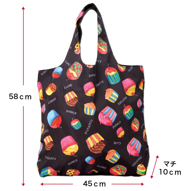 【カップケーキおでかけ3点セット】＼ 新生活応援フェア 980円off 数量限定 ／ エコバッグ タオルハンカチ スライダーポーチ セット