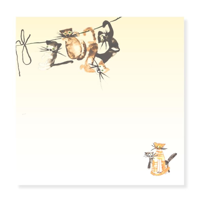 【ネコのアート文具セット】＼ 新生活応援フェア 780off 数量限定 ／ ボックスメモ、ペンポーチの2点セットでお得