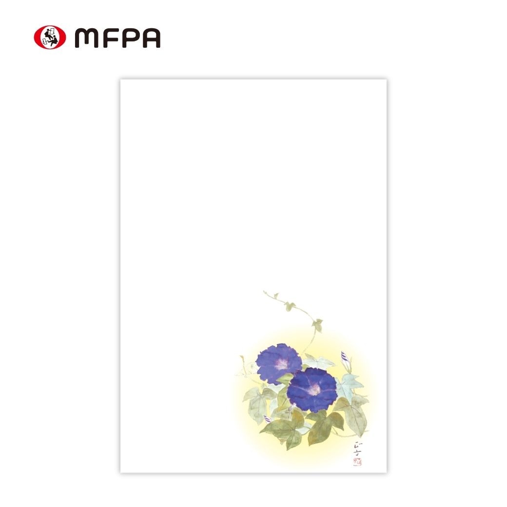 【朝顔の日本画】 絵葉書「朝顔」№31｜暑中見舞い・夏のご挨拶