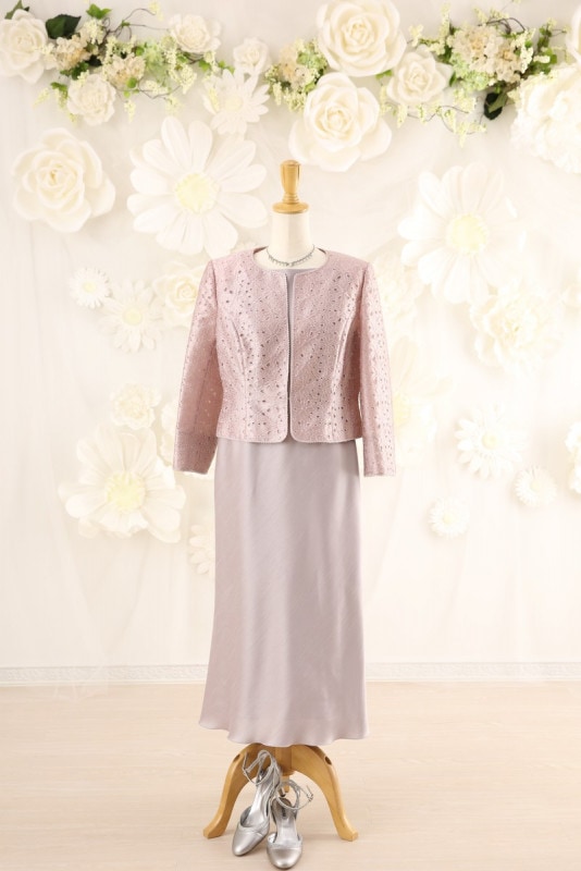 【結婚式パーティーお呼ばれドレスレンタル】結婚式/謝恩会/二次会/ピンク/11号/13号/13-263/11-278