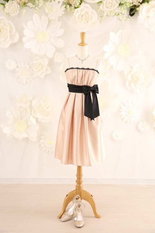 【結婚式パーティーお呼ばれドレスレンタル】結婚式/謝恩会/二次会/かわいい/ピンク/9号/03-129/Merci