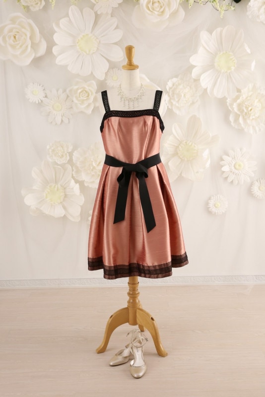 【結婚式パーティーお呼ばれドレスレンタル】結婚式/謝恩会/二次会/かわいい/ピンク/17号/08-132/Merci