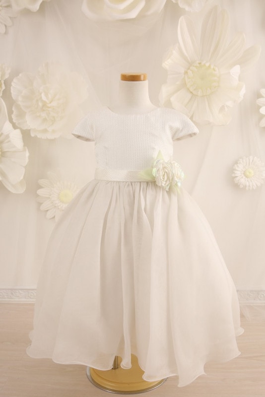 【女の子ドレスレンタル】【子供ドレスレンタル結婚式　発表会】　結婚式/発表会/かわいい/白/G3-79（3才）