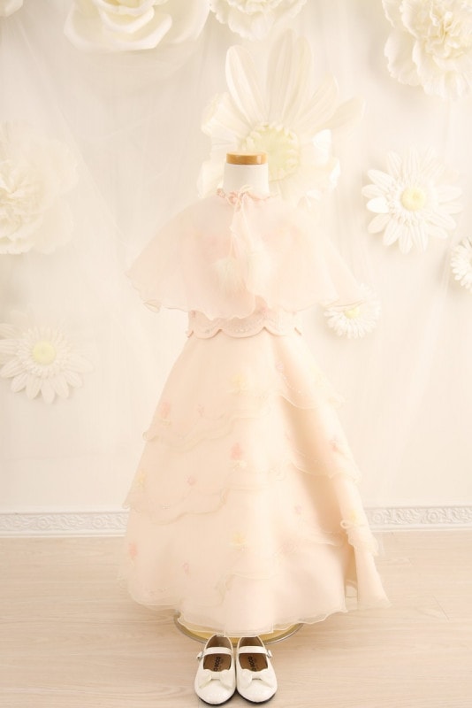 【女の子ドレスレンタル】【子供ドレスレンタル結婚式　発表会】　結婚式/発表会/かわいい/ピンク/G3-84（3才）
