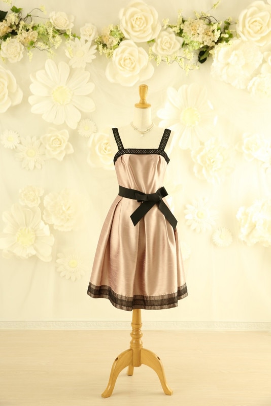 【結婚式パーティーお呼ばれドレスレンタル/謝恩会/レンタルドレス】結婚式/謝恩会/二次会/かわいい/ピンク/11号/11-253/Merci