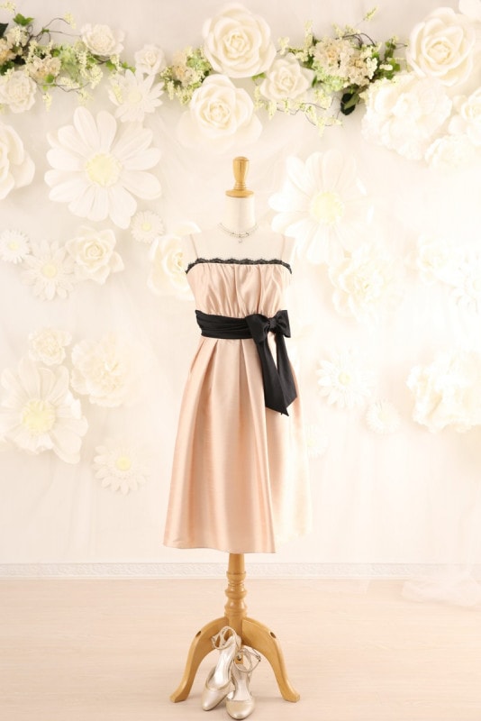 【結婚式パーティーお呼ばれドレスレンタル】結婚式/謝恩会/二次会/かわいい/ピンク/13号/13-204/Merci