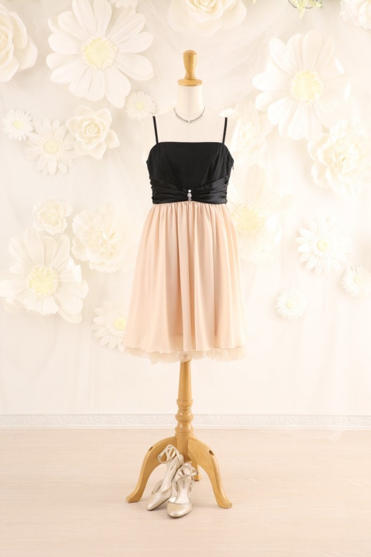 【結婚式パーティーお呼ばれドレスレンタル】結婚式/謝恩会/二次会/かわいい/ピンク/9号/03-152/Merci