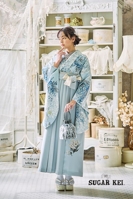 2尺袖 ブランド ポリエステル着物 ラフィーネココ 袴用 2尺袖 ブランド ポリエステル着物 ラフィーネココ 袴用 2尺袖